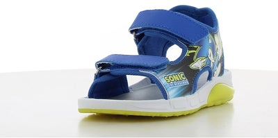 Sonic Blinkende Sandaler, Blue/Neon Yellow