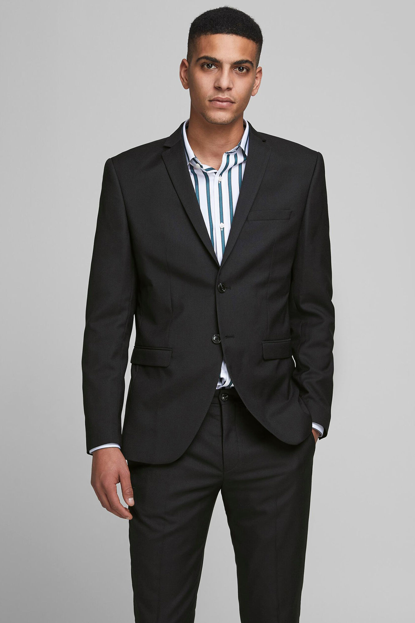 Jaqueta masculina slim fit estilo americano