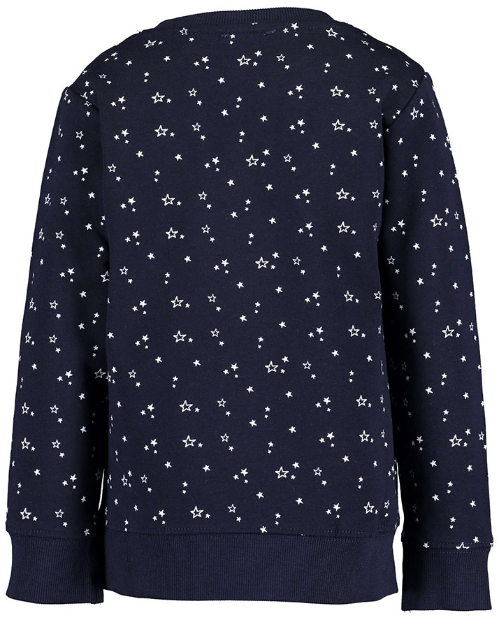 Sweatshirt COSMIC LOVE – SILVER STAR in nachtblau