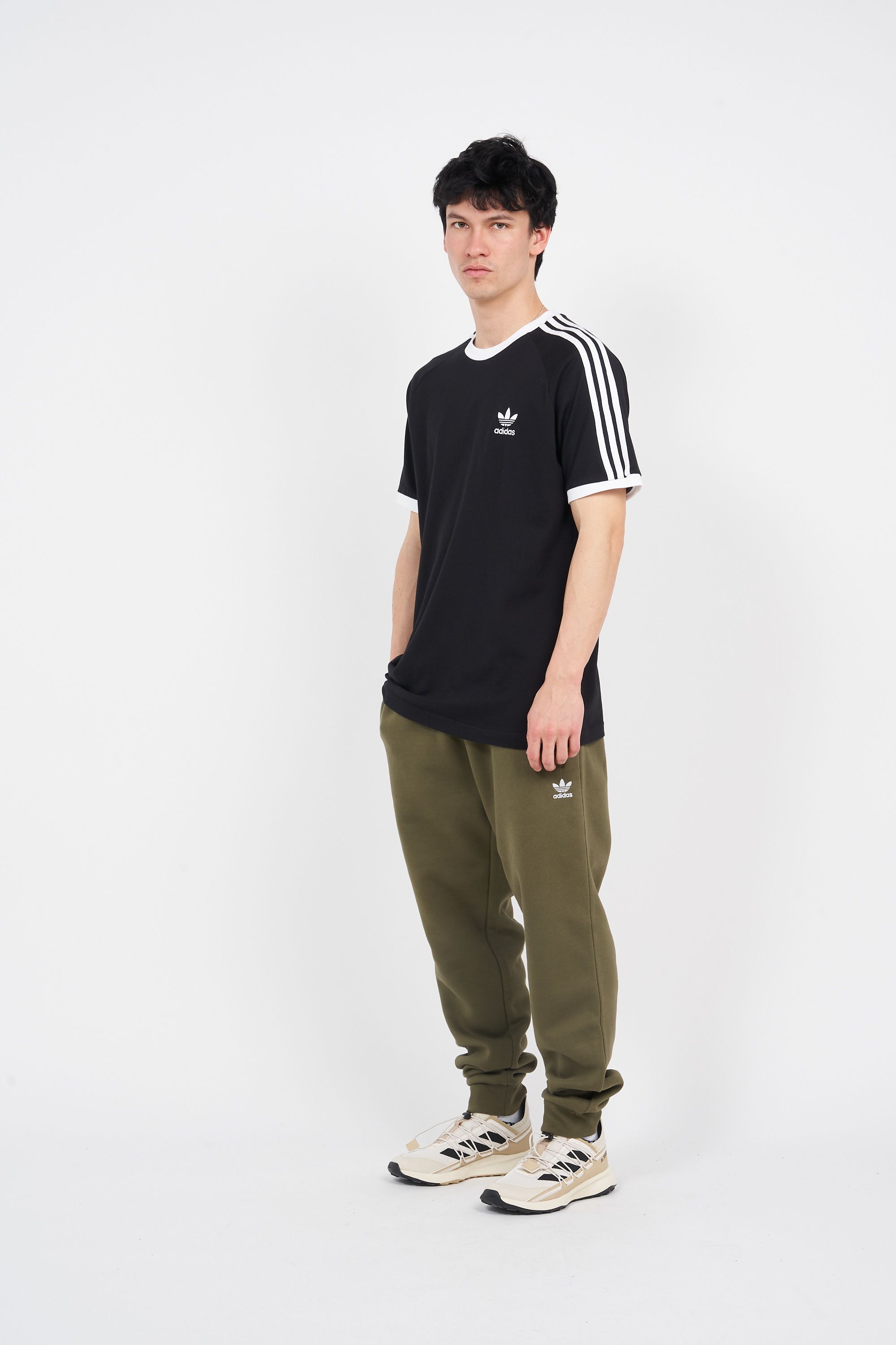 ADIDAS T-shirt 3-stripes Noir