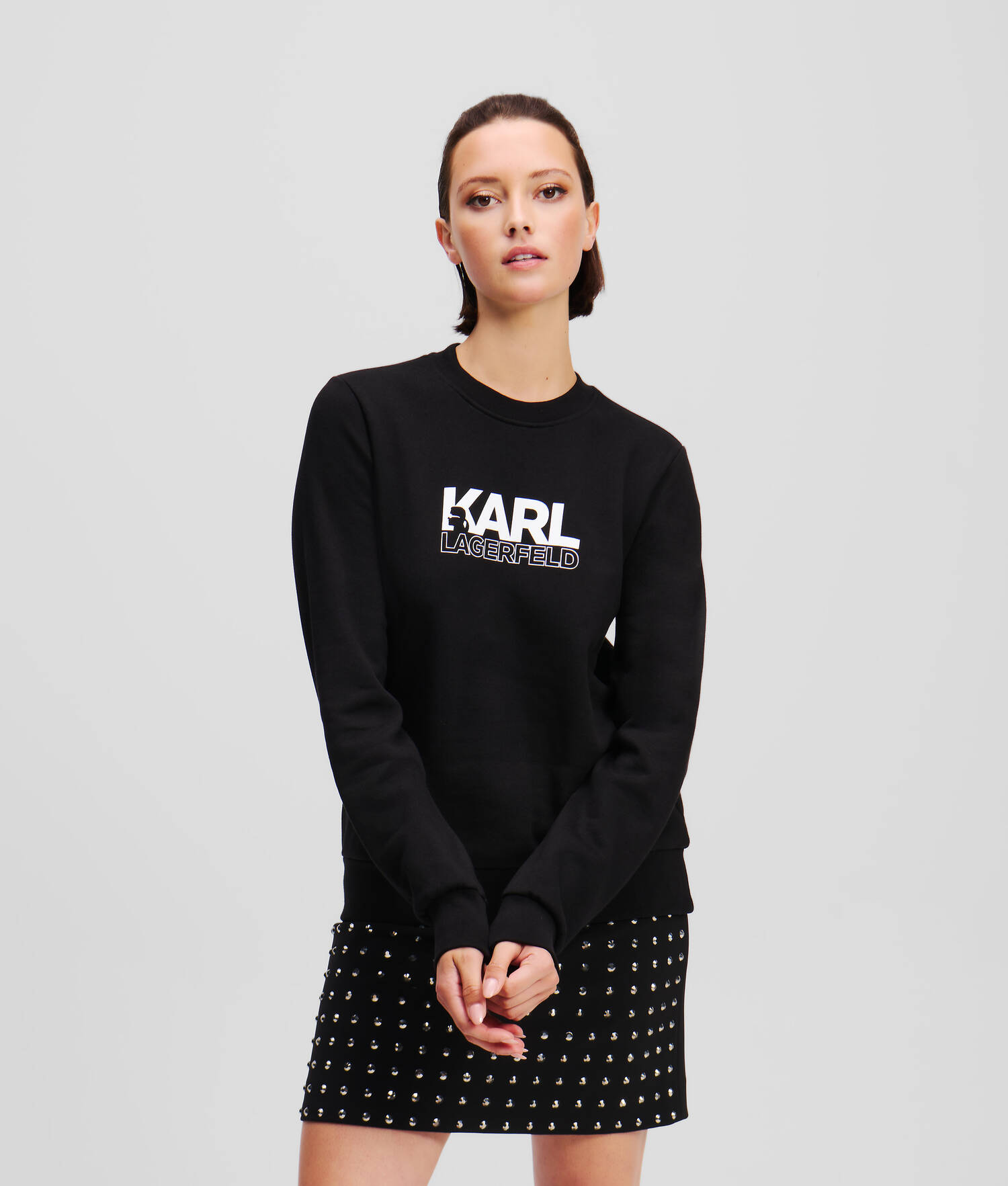SWEAT-SHIRT À LOGO SUPERPOSÉ KARL