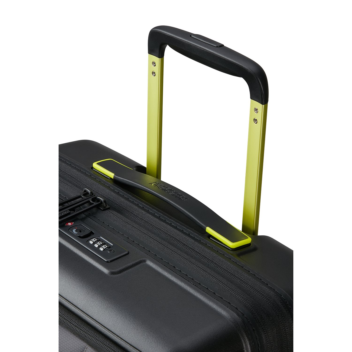 American Tourister Hello Cabin Spinner 55 EXP Coated black/lime