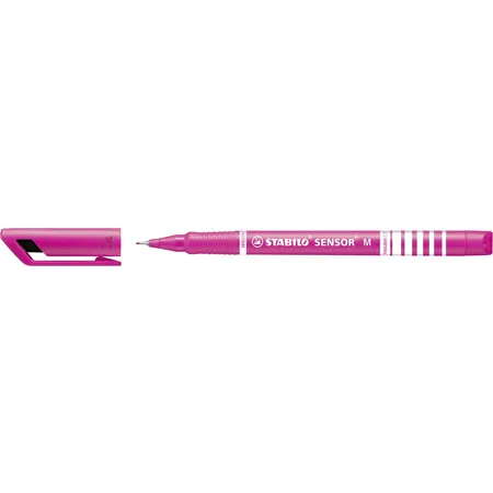 Fineliner mit gefederter Spitze - STABILO SENSOR M - medium - Einzelstift - pink