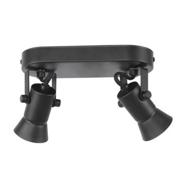 KARWEI spot Mic mat zwart 2-lichts