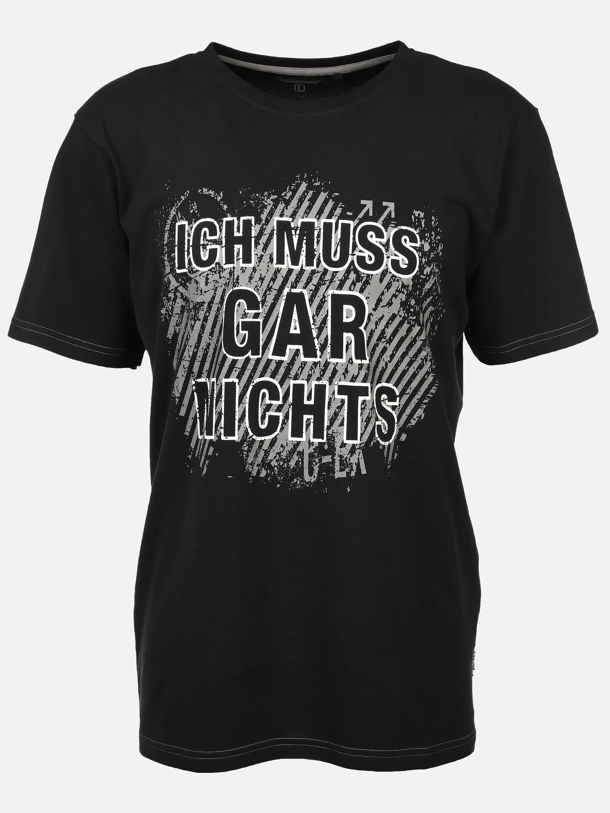 Herren Arbeitsshirt mit Frontspruch