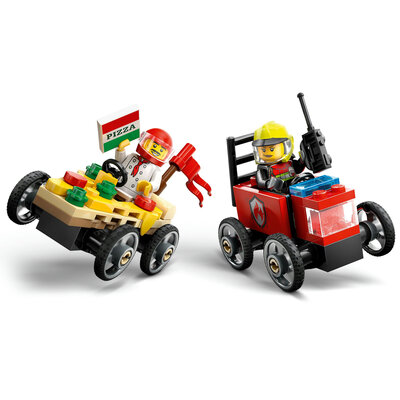 LEGO City 60458 Billøp mellom pizzabil og brannbil