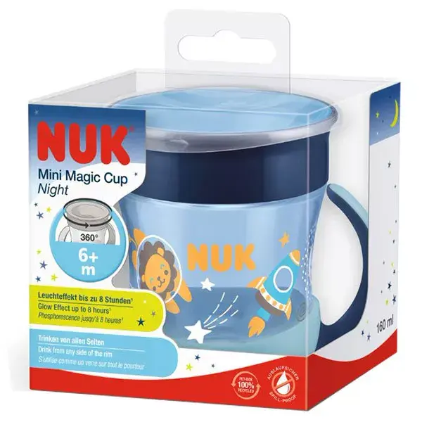 Copo de Treinamento Nuk Mini Magic Cup 360+, Azul, 160ml