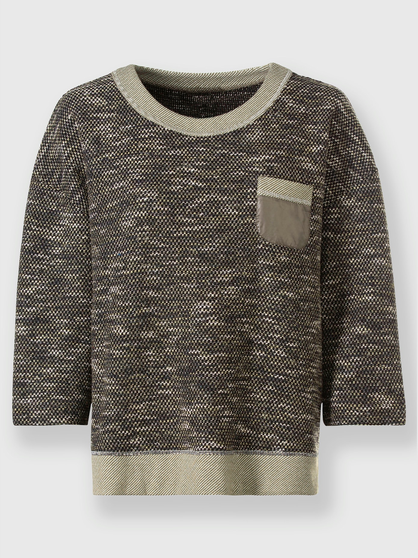 Pull motif tricoté moderne