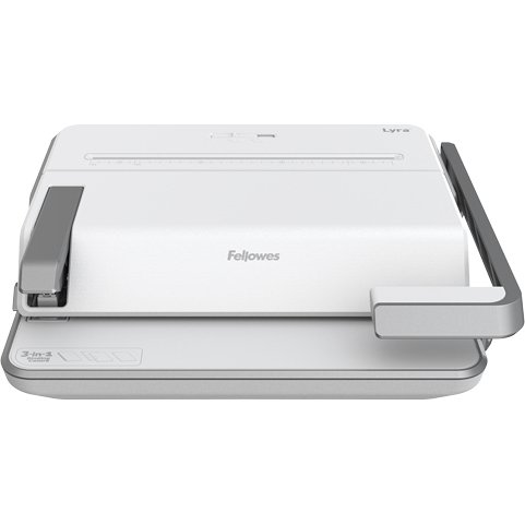 Perforlieur fellowes lyra 3en1 anneaux plastiques       reliure manuel perforation    155x440x395mm