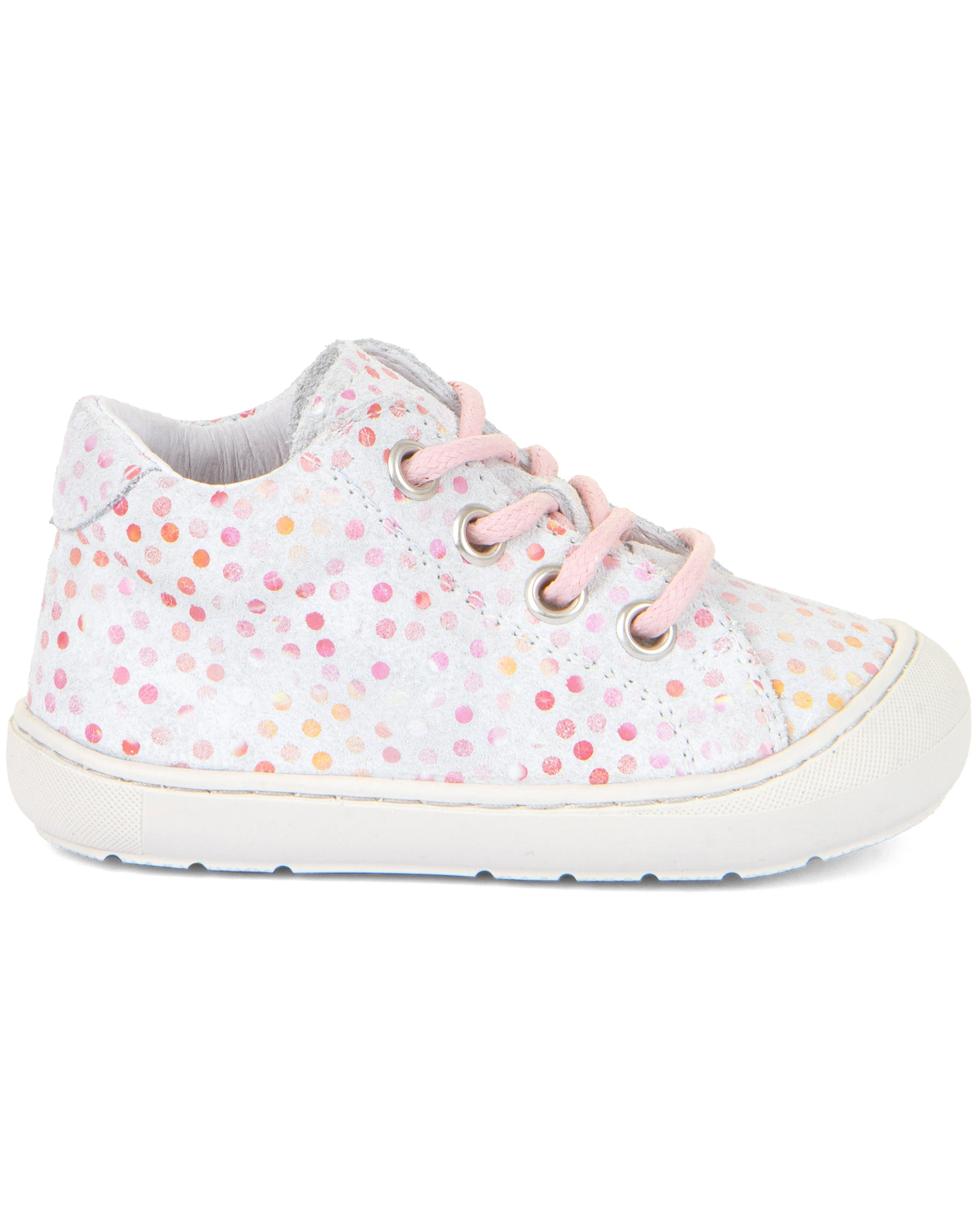 Lauflernschuhe OLLIE LACES DOTS in white
