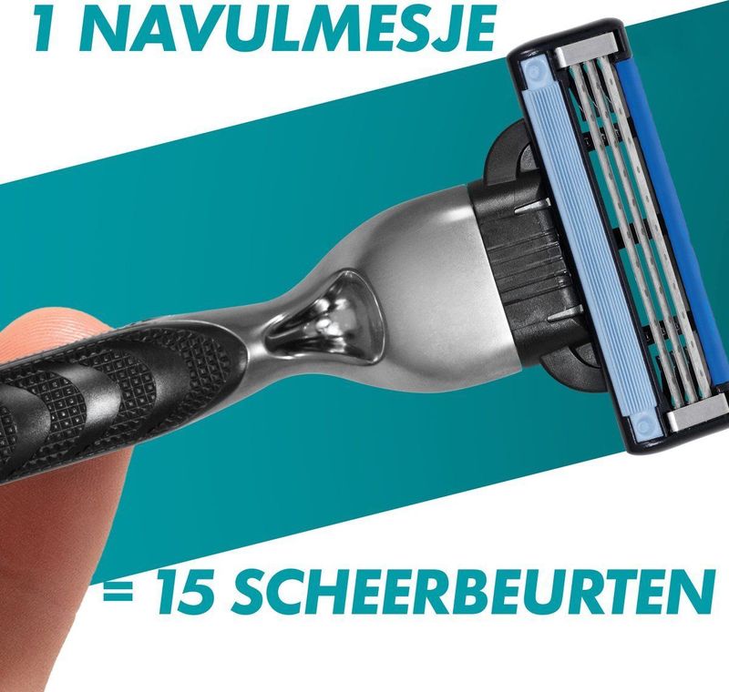 Gillette Mach 3 Scheermesjes - Voor Mannen - 25 stuks