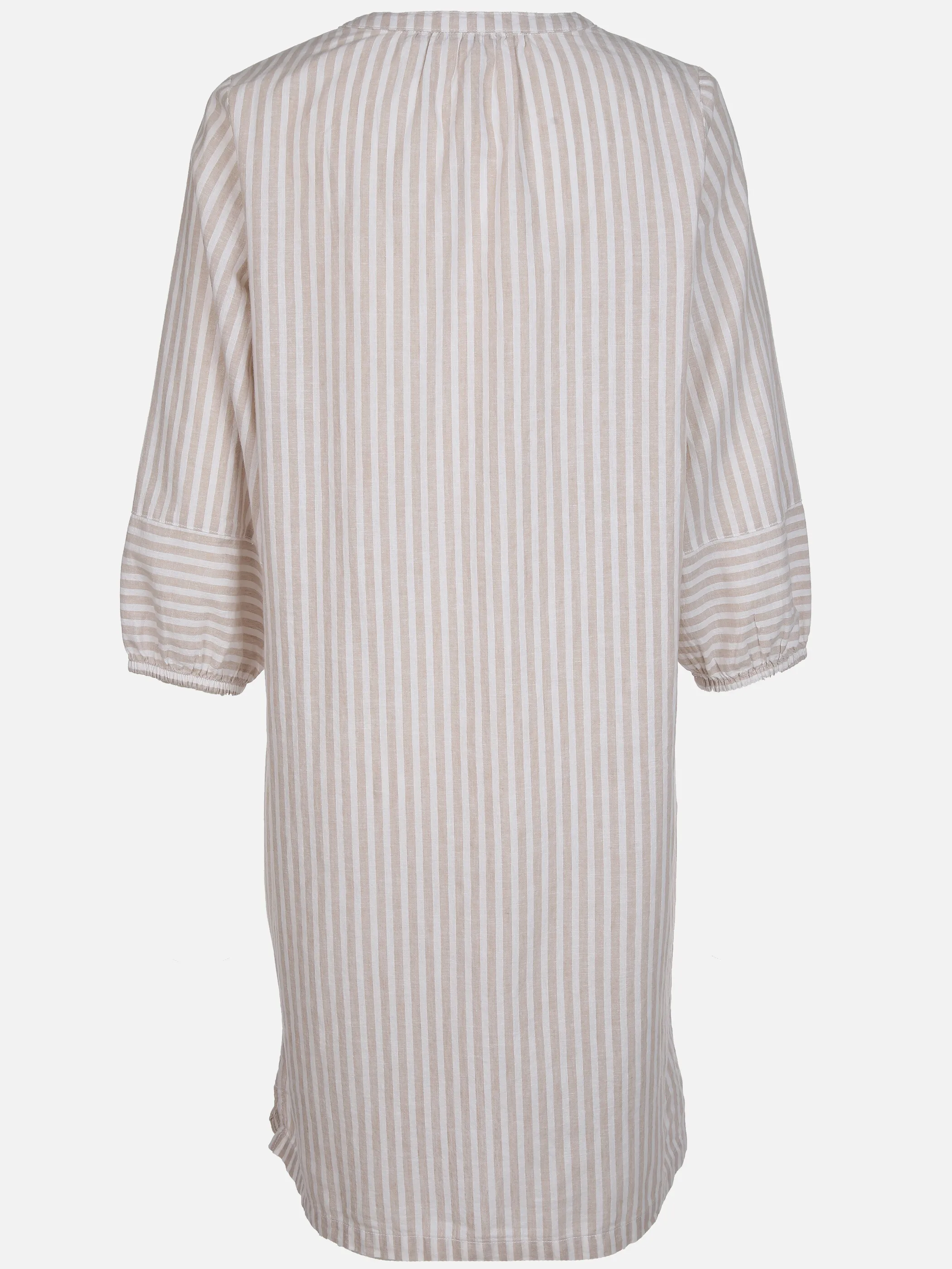 Damen Kleid in Streifenoptik mit 3/4 Arm