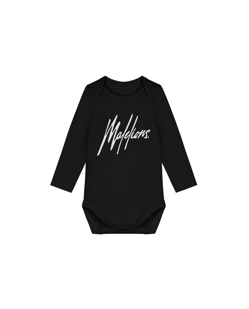 Malelions Longsleeve Bodysuit Baby Zwart