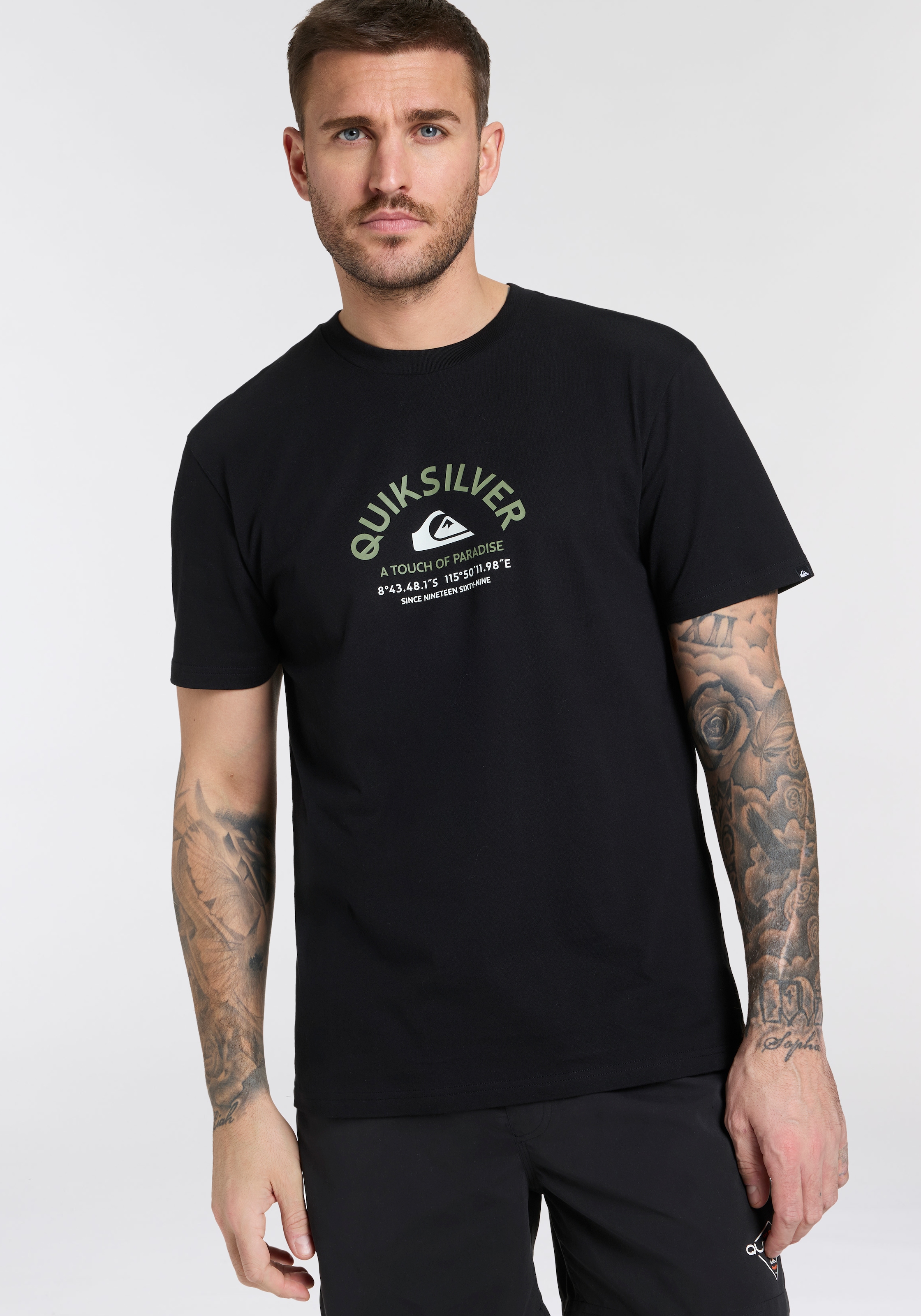 Quiksilver T-Shirt »BEST PLACE SHORT SLEEVE TEE PACK YM«, 2 Stk.