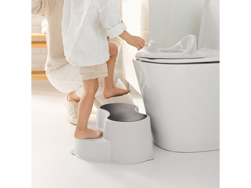 Rotho Babydesign Trittschemel TILO Mistletoe White Praktischer und rutschfester 2-Stufen-Schemel