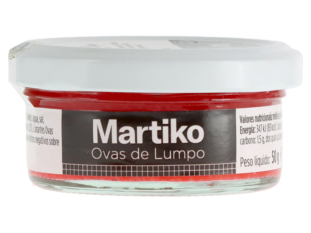 OVAS DE LUMPO MARTIKO VERMELHAS 50G