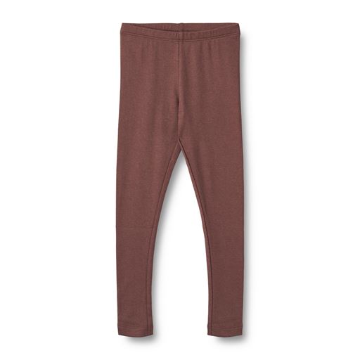 Wheat Maddy Rib Leggings, Eggplant, 122 cm