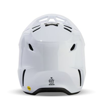 Casque cross Fox V3 RS CARBON SOLID 2024 - Blanc