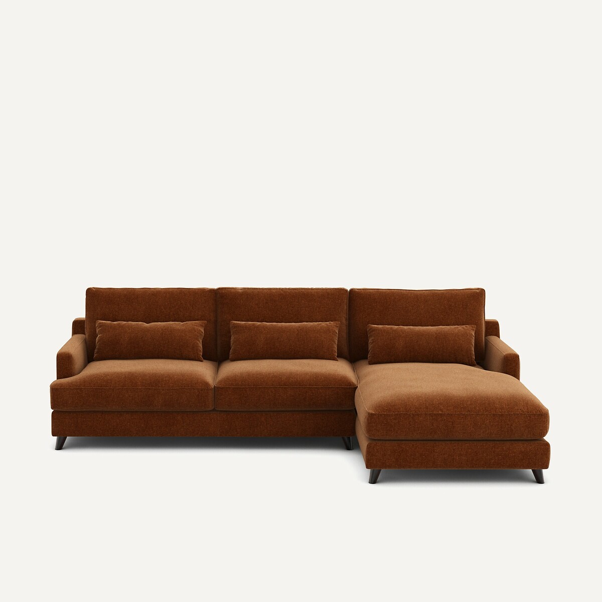 AM.PM<br>Sofá de canto em veludo chenille, Alwine