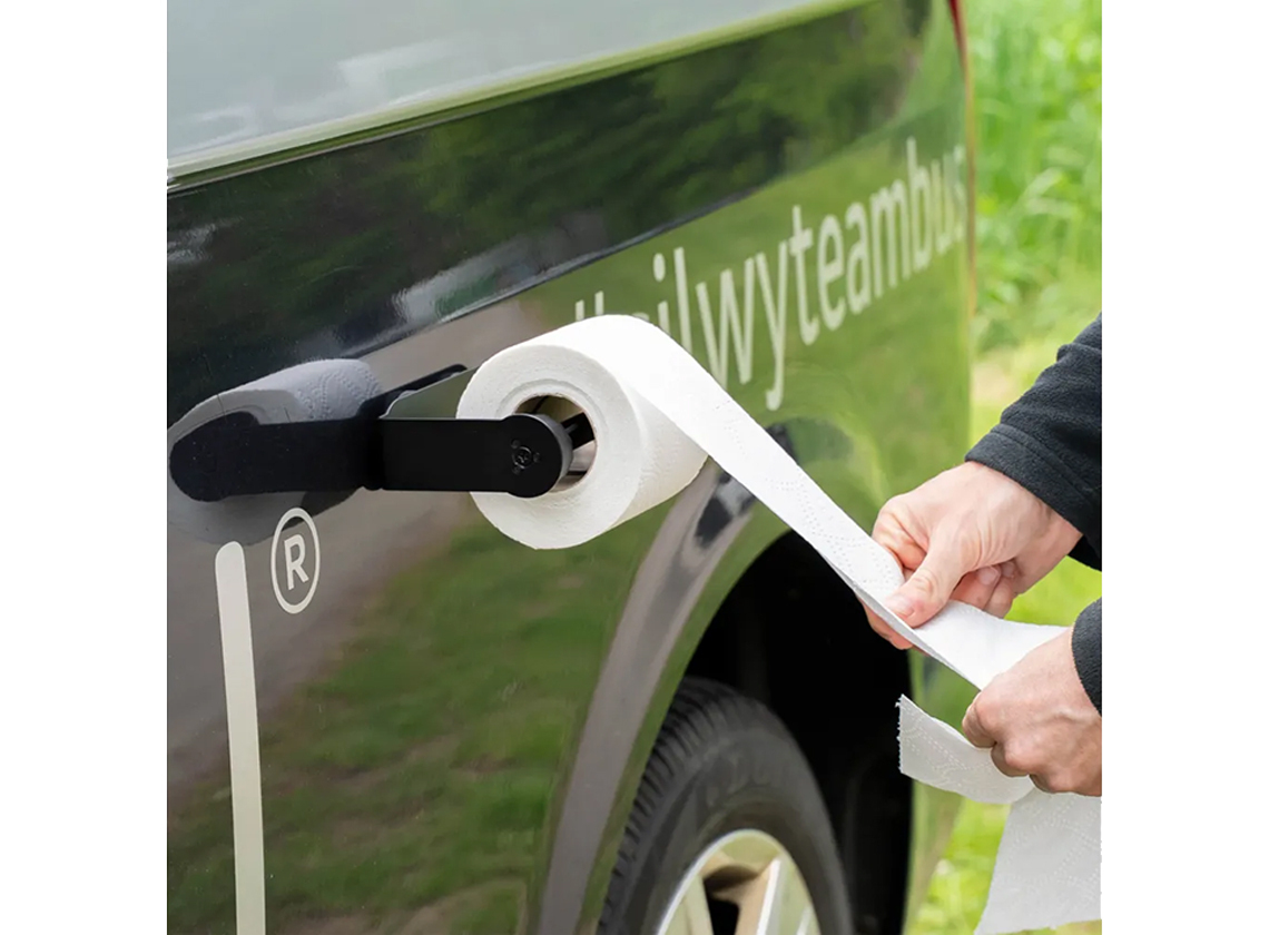 Silwy magnetische wc-rolhouder - black