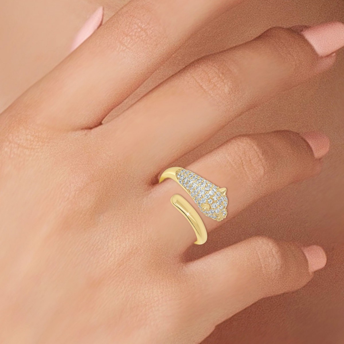 Bague léopard ajustable par SC Bohème