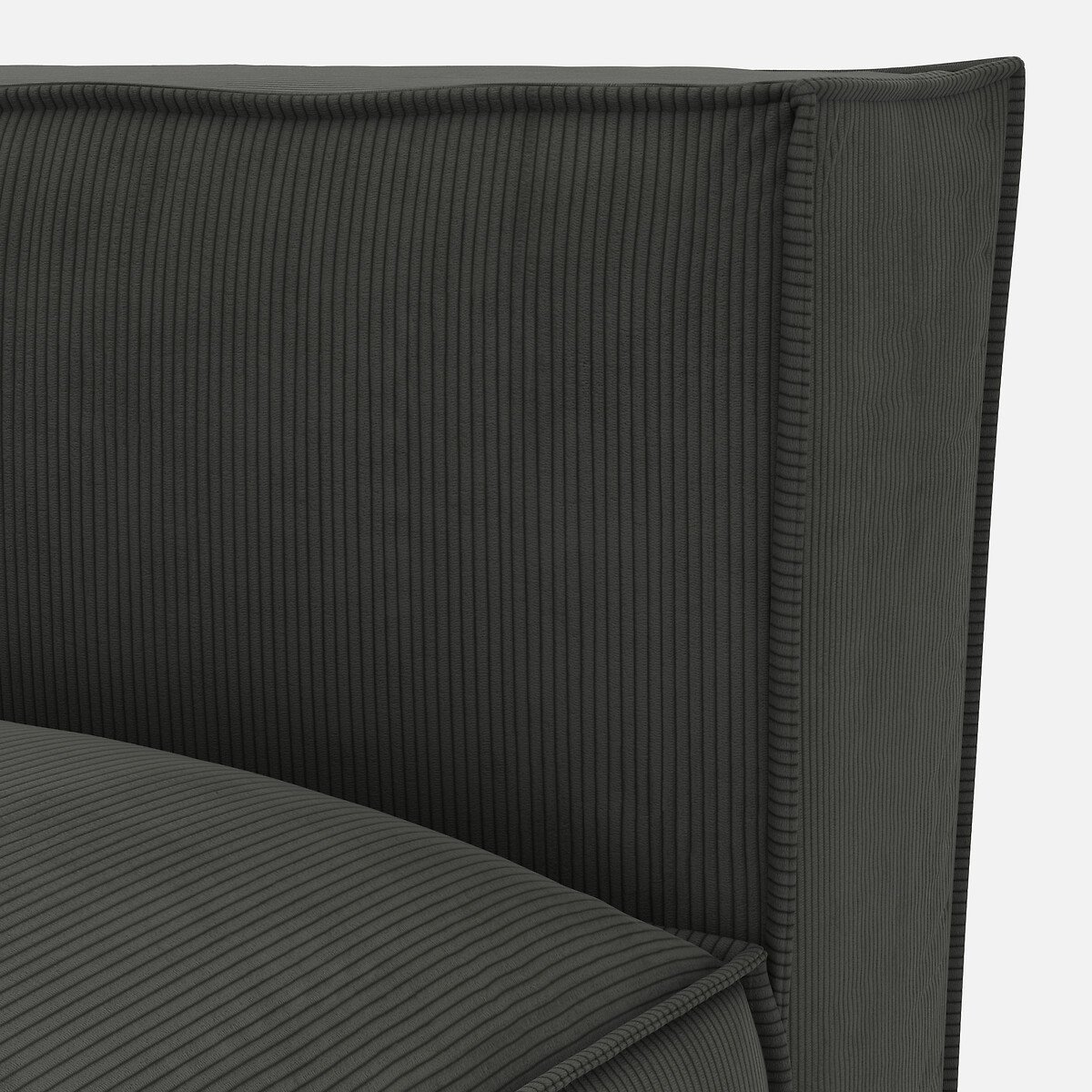 LA REDOUTE INTERIEURS<br>Sofá lounge, esquerdo, veludo cotelê, Seven