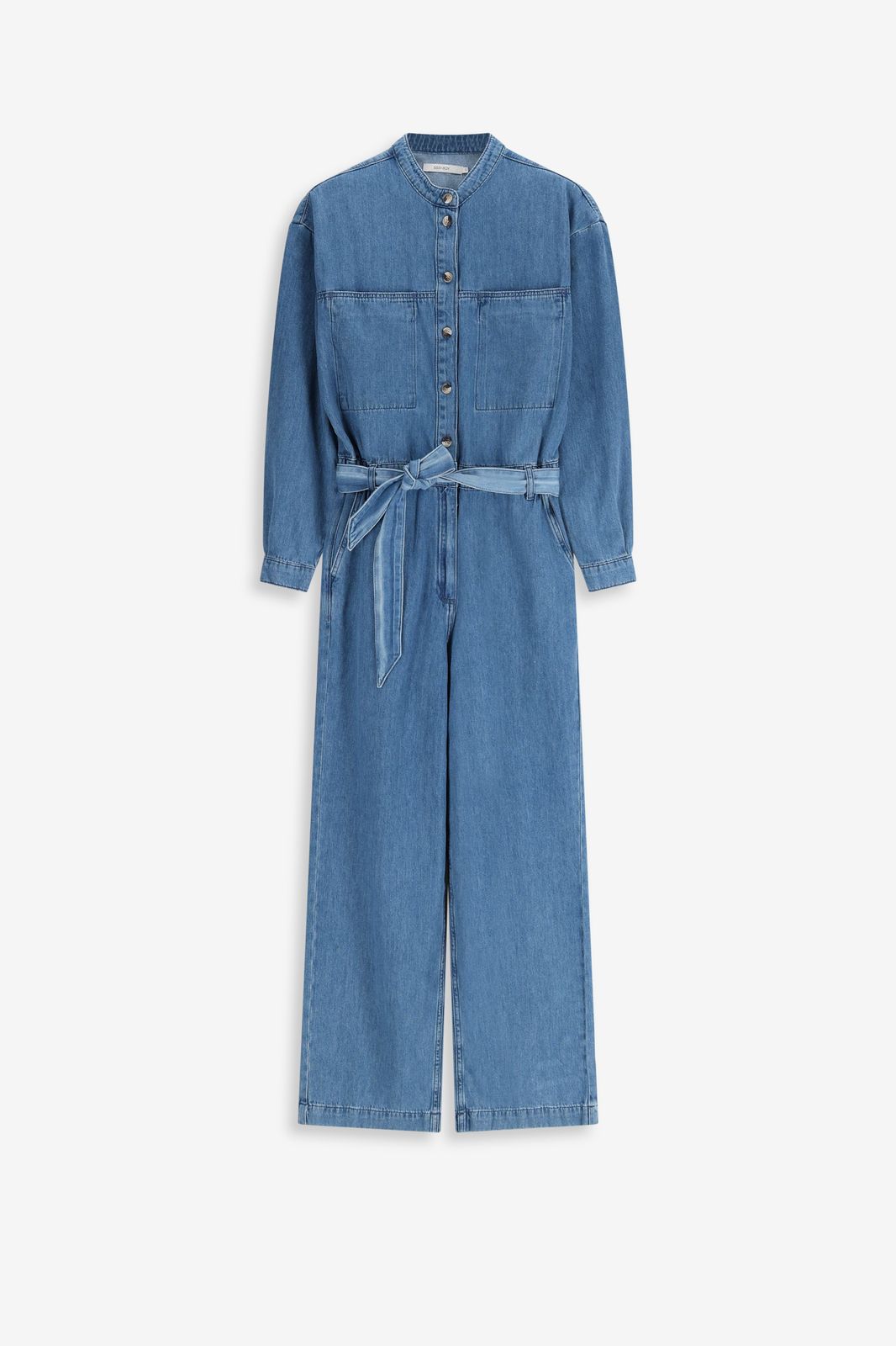 Denim jumpsuit met zakken