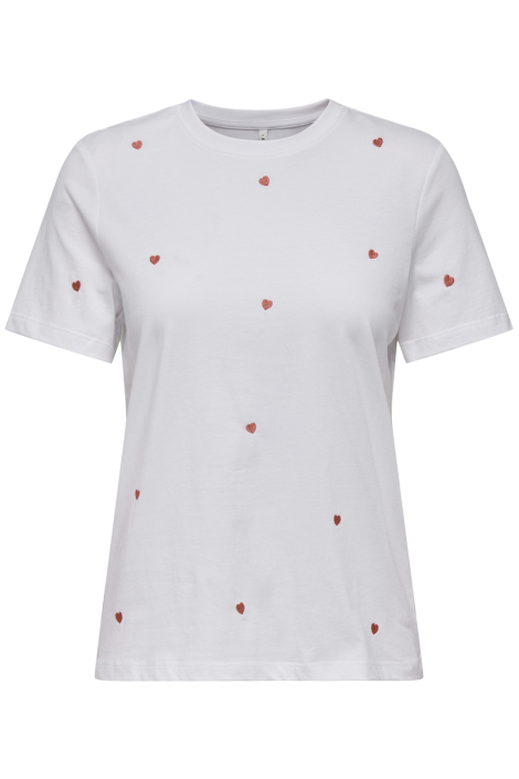 Only witte dames t-shirt