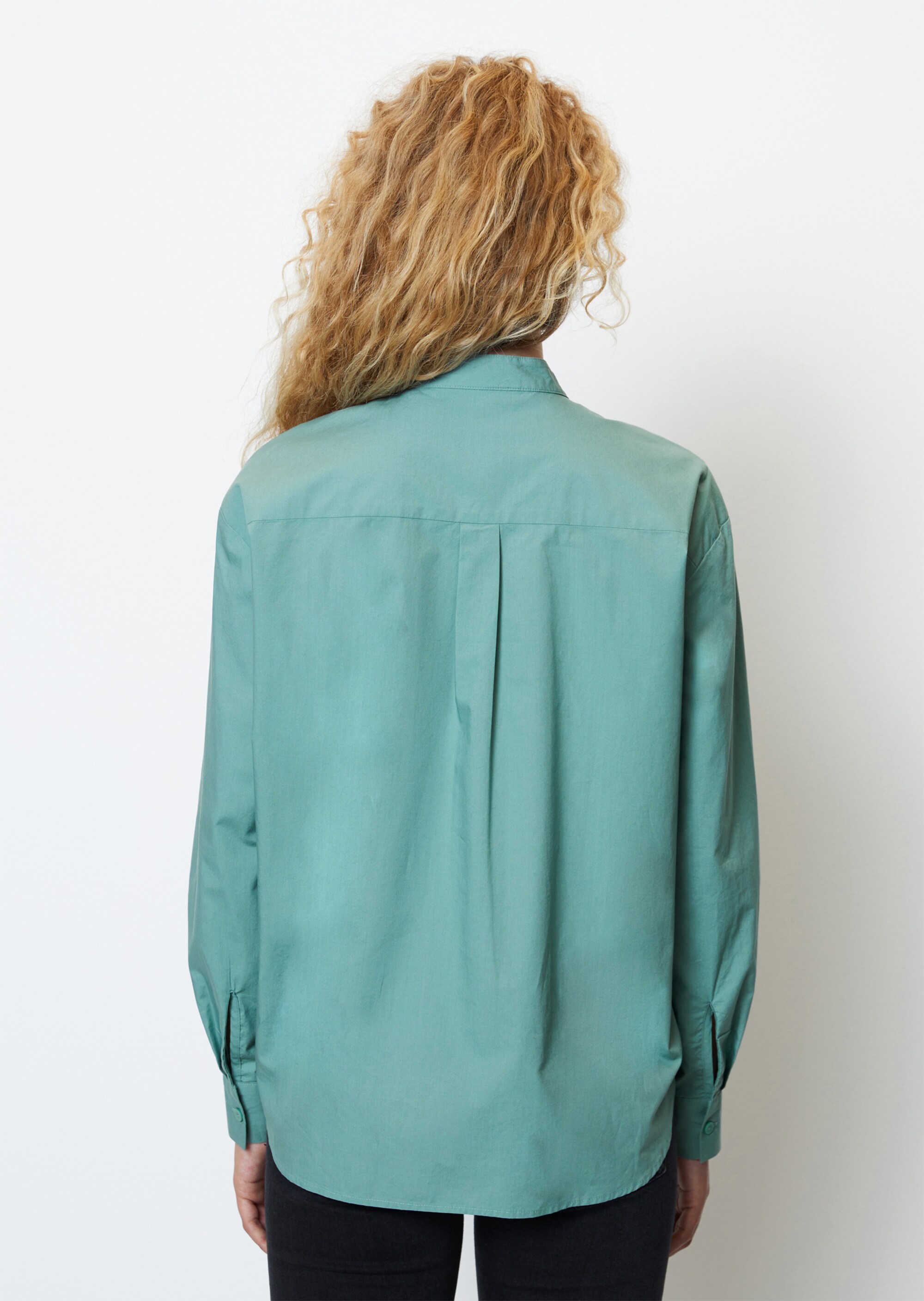 Langarm-Blusenshirt loose aus Organic Cotton