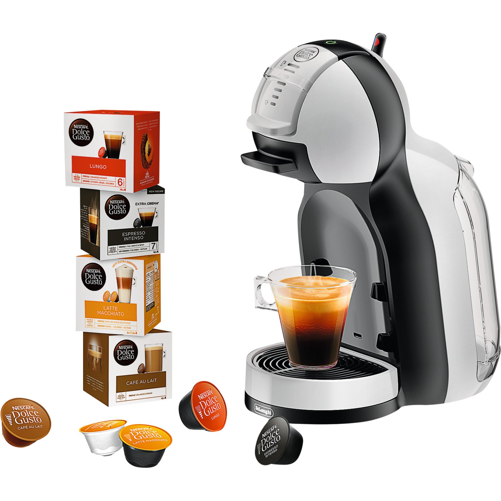De'Longhi Dolce Gusto MiniMe EDG305 Starter Set inkl. 4 Kaffeekapselpackungen