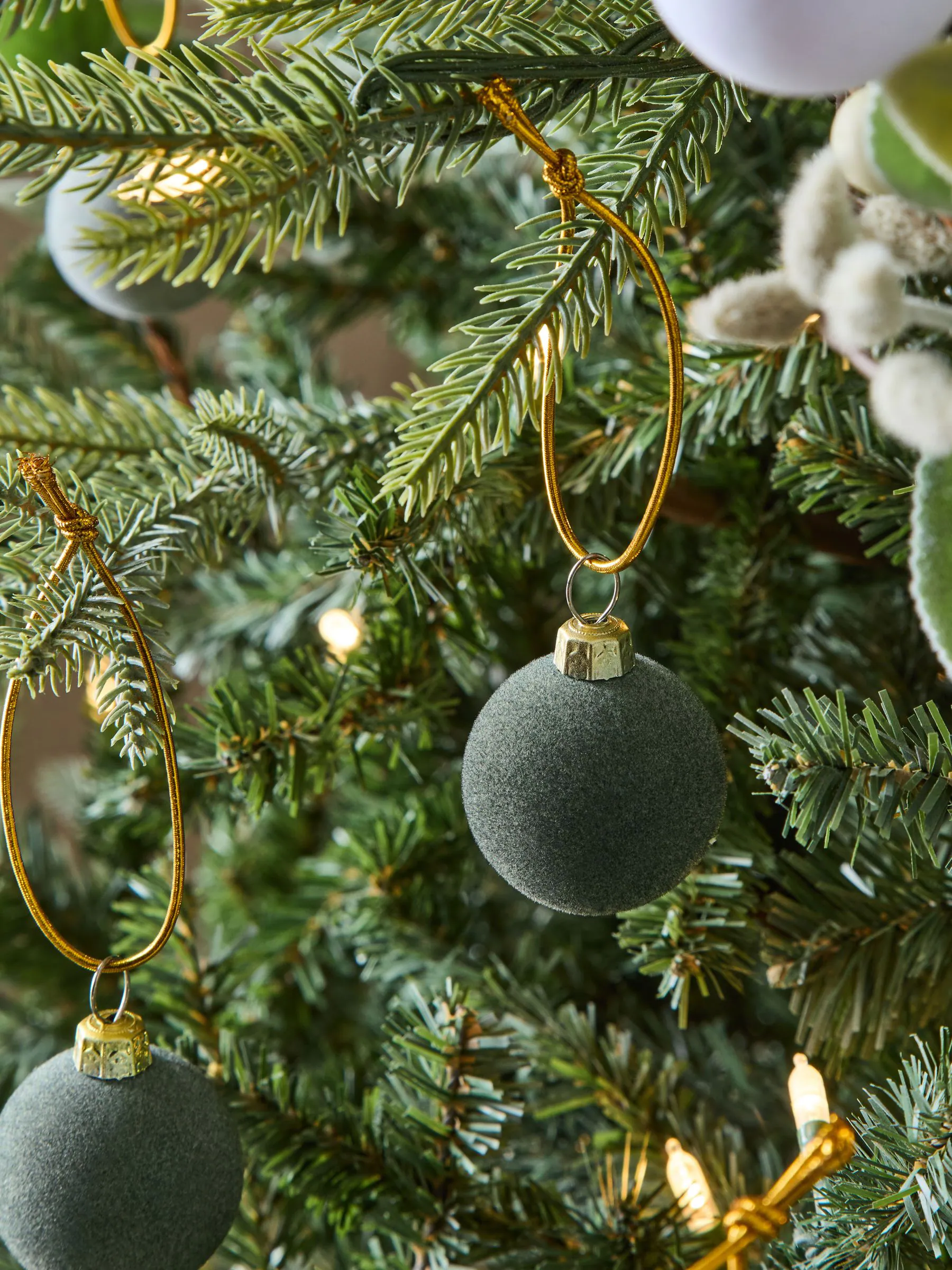 20 stuks mini gevlokte kerstballen