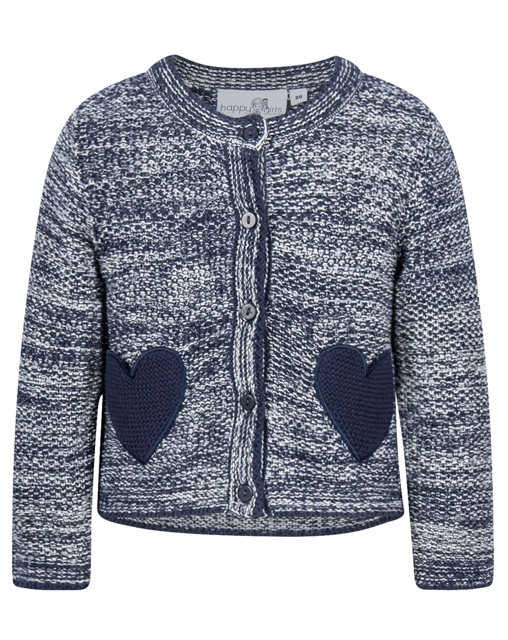 Strickjacke HERZCHEN in navy