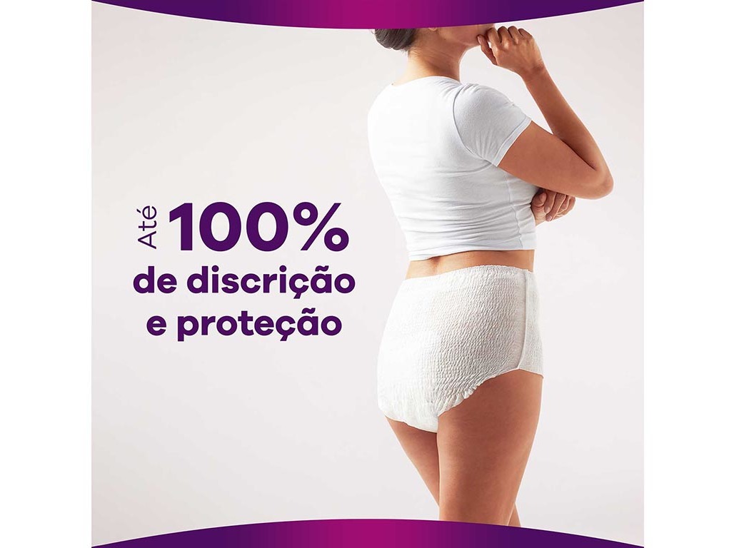 CUECAS INCONTINÊNCIA CINTURA BAIXA NORMAL TAMANHO MÉDIO AUSONIA DISCREET 8 UN