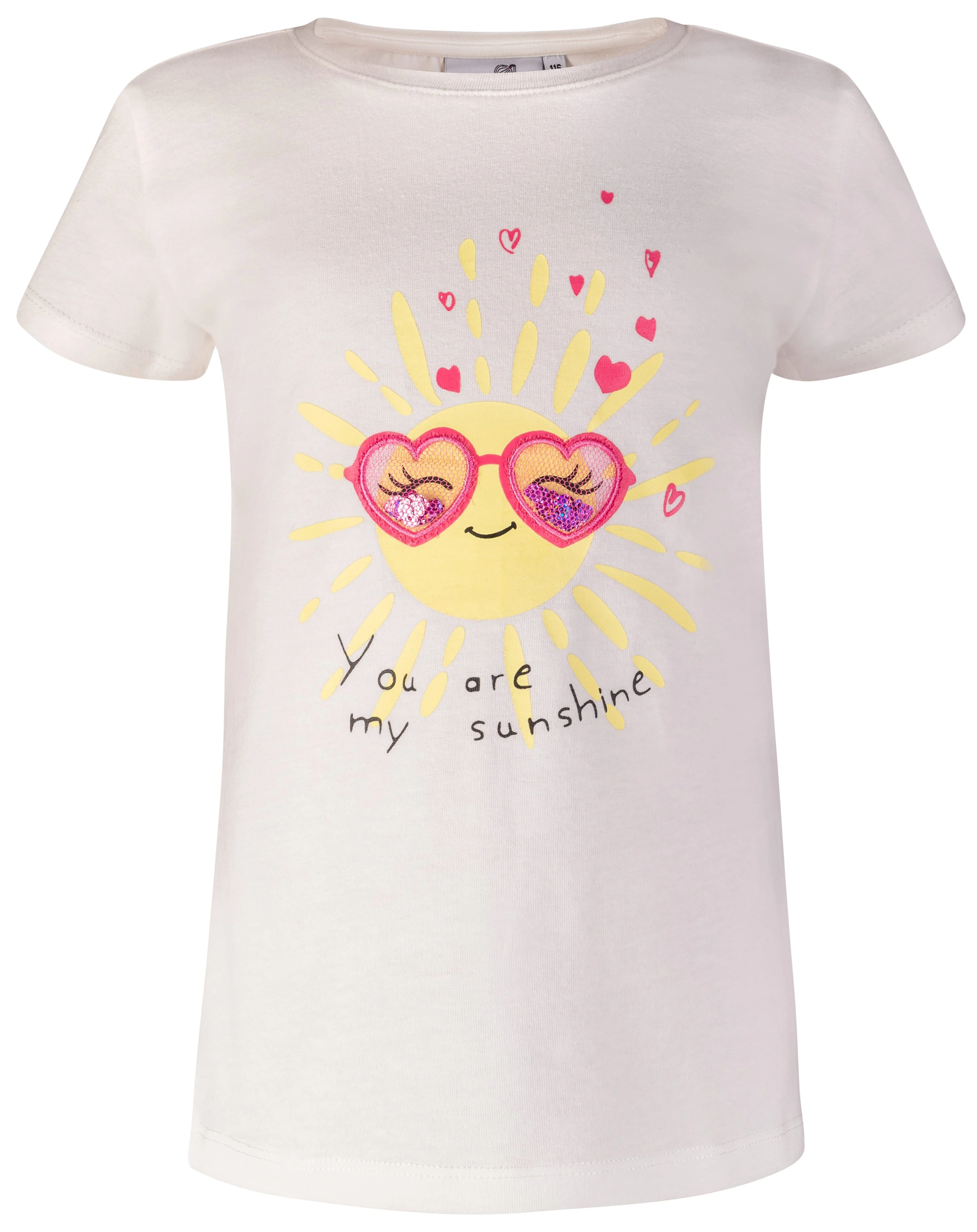 T-Shirt MY SUNSHINE in weiß/gelb