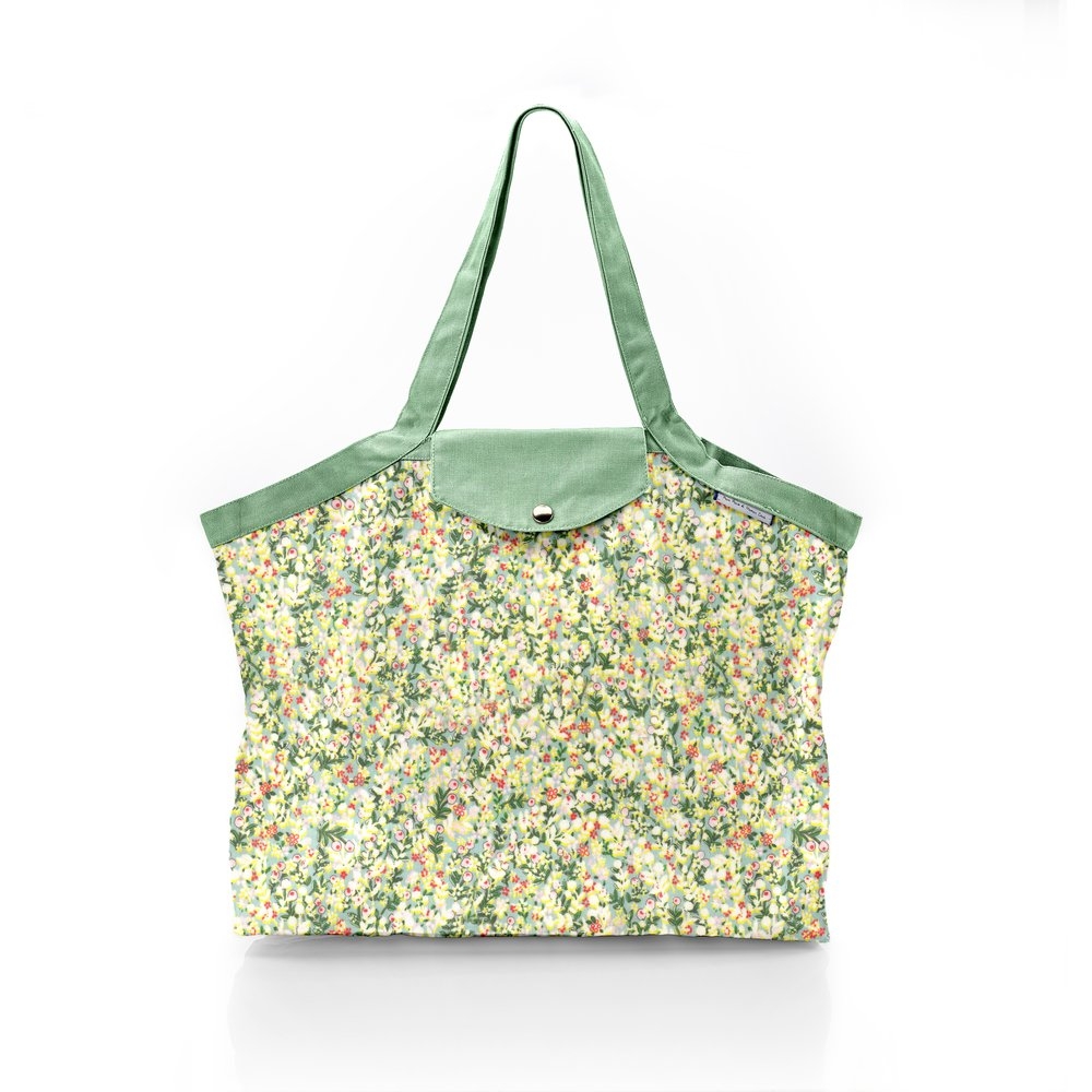 Sac Cabas Taille Moyenne Plissé Baie Mentholée