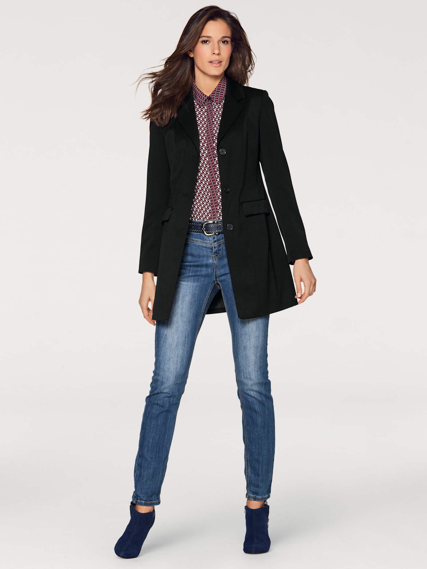 Blazer long coupe tendance