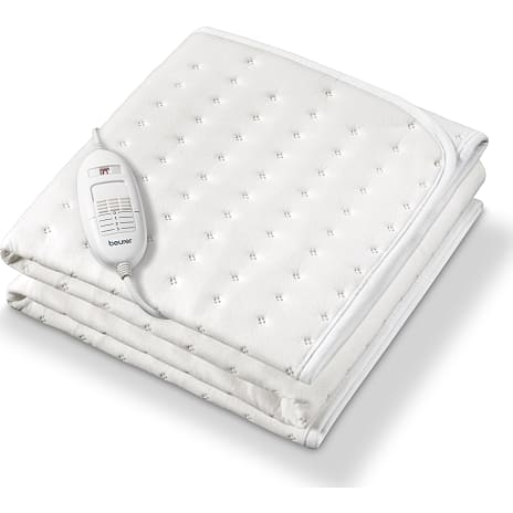 Beurer TS 19 Elektrisk sengevarmer 50 W Hvid Fleece