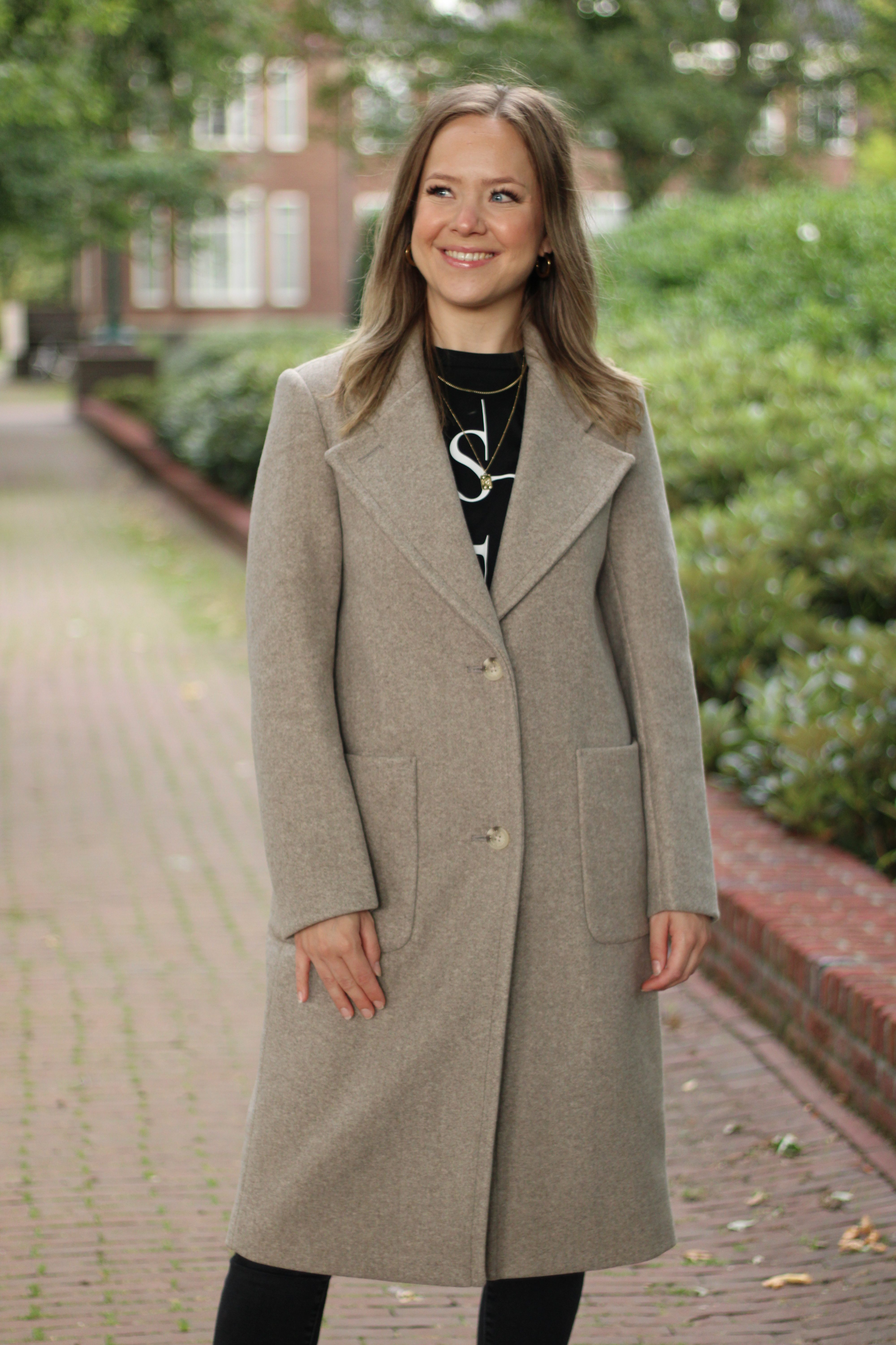 Rino & Pelle - Cecile Single Breasted Coat - Toffee Melange