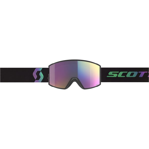 Masque de ski SCOTT REACT BLACK/AURORA GREEN/ ENHANCER TEAL CHROME