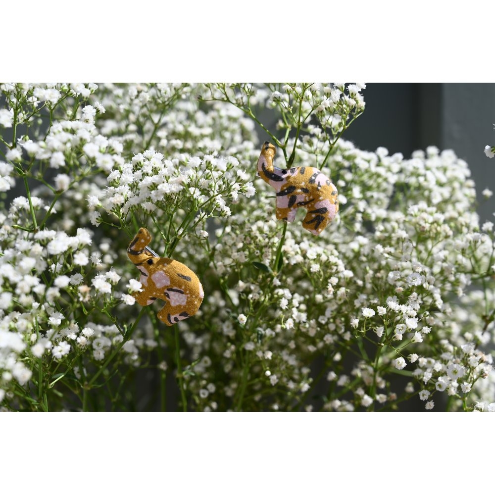 Barrette Eléphanteau Gypso Ocre