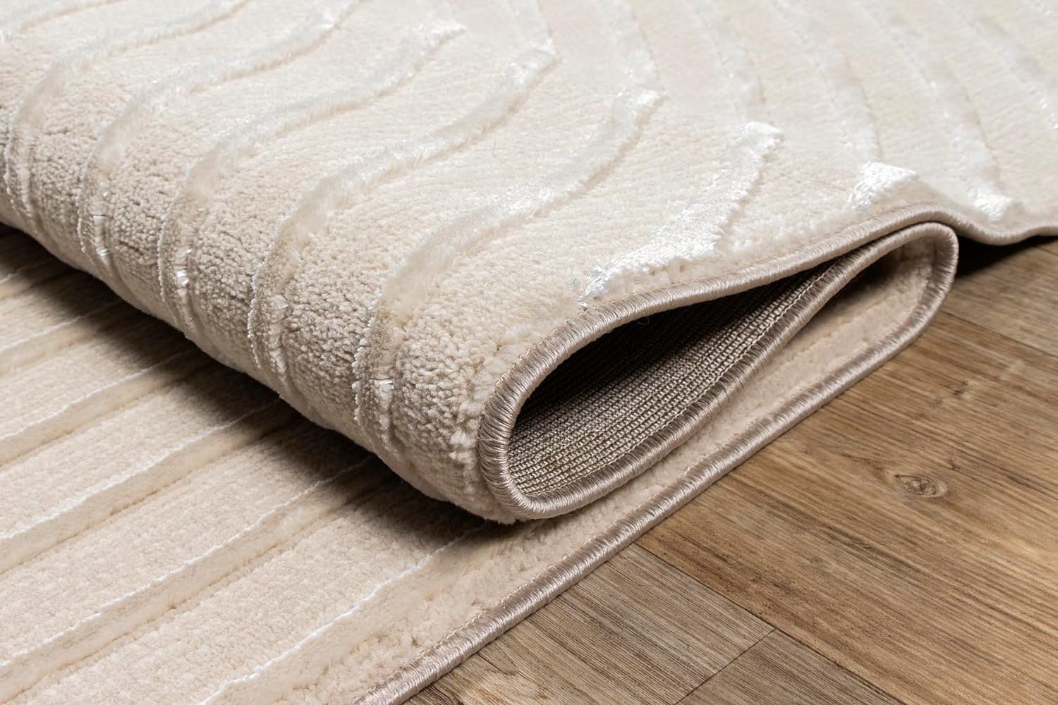 the carpet Teppich »Knight« rechteckig 12 mm Höhe moderner Wohnzimmer Teppich elegant glänzender Flor