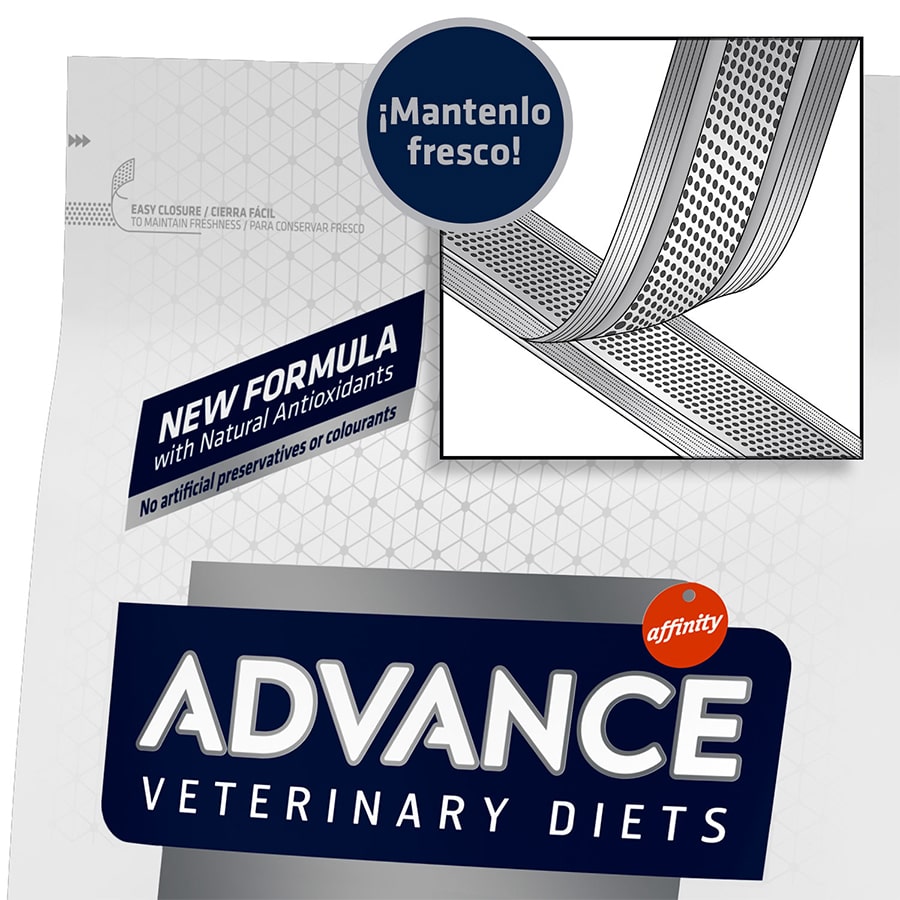 1,5 kg de ração Advance Veterinary Diets Renal para gatos