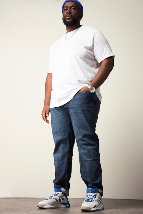 STHUGE Jeans, Denim, 5-Pocket, Loose Fit, bis Gr. 72