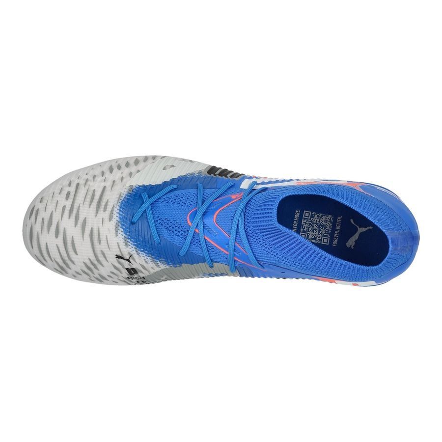 PUMA Future 8 Match FG/AG Forever - Blanc/Bleu/Gris/Noir/Glowing Red ÉDITION LIMITÉE