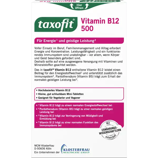 Vitamin B12 500 Mini-Tabletten