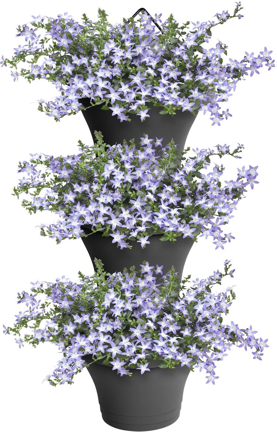 Elho hangpot Corsica antraciet 26,7 x 17 x 29,7 cm 3 stuks