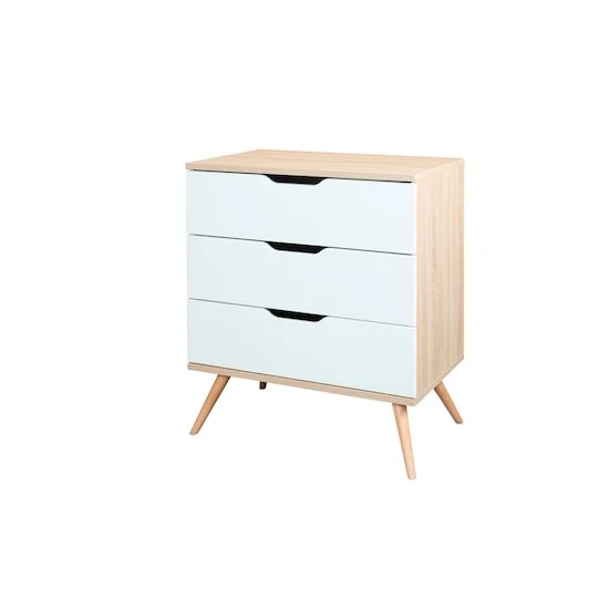 Sixties Commode 3 tiroirs   Blanc        de               Sauthon Baby's Sweet Home