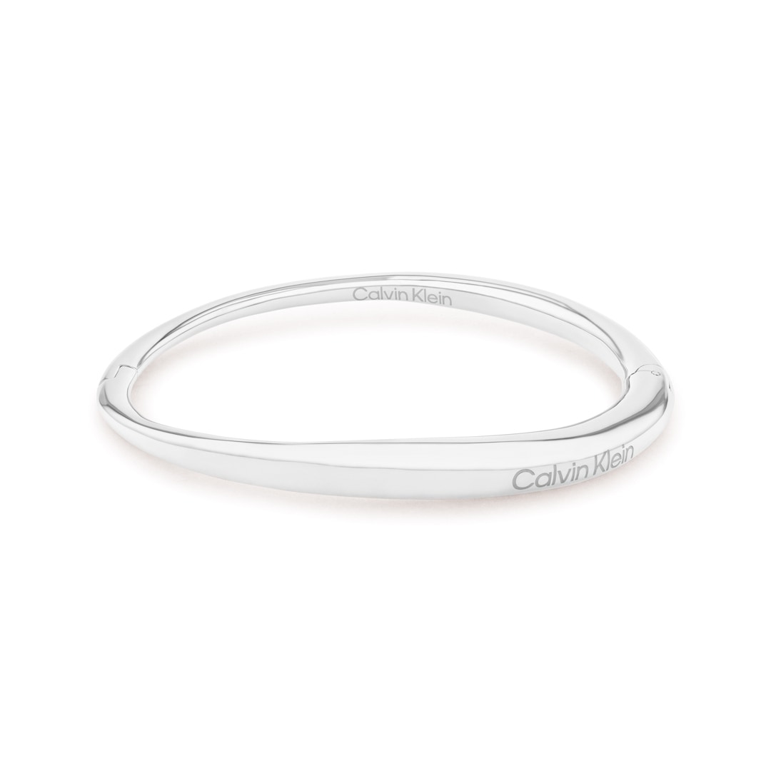 Calvin Klein Armreif Elongated Drops Silbrig