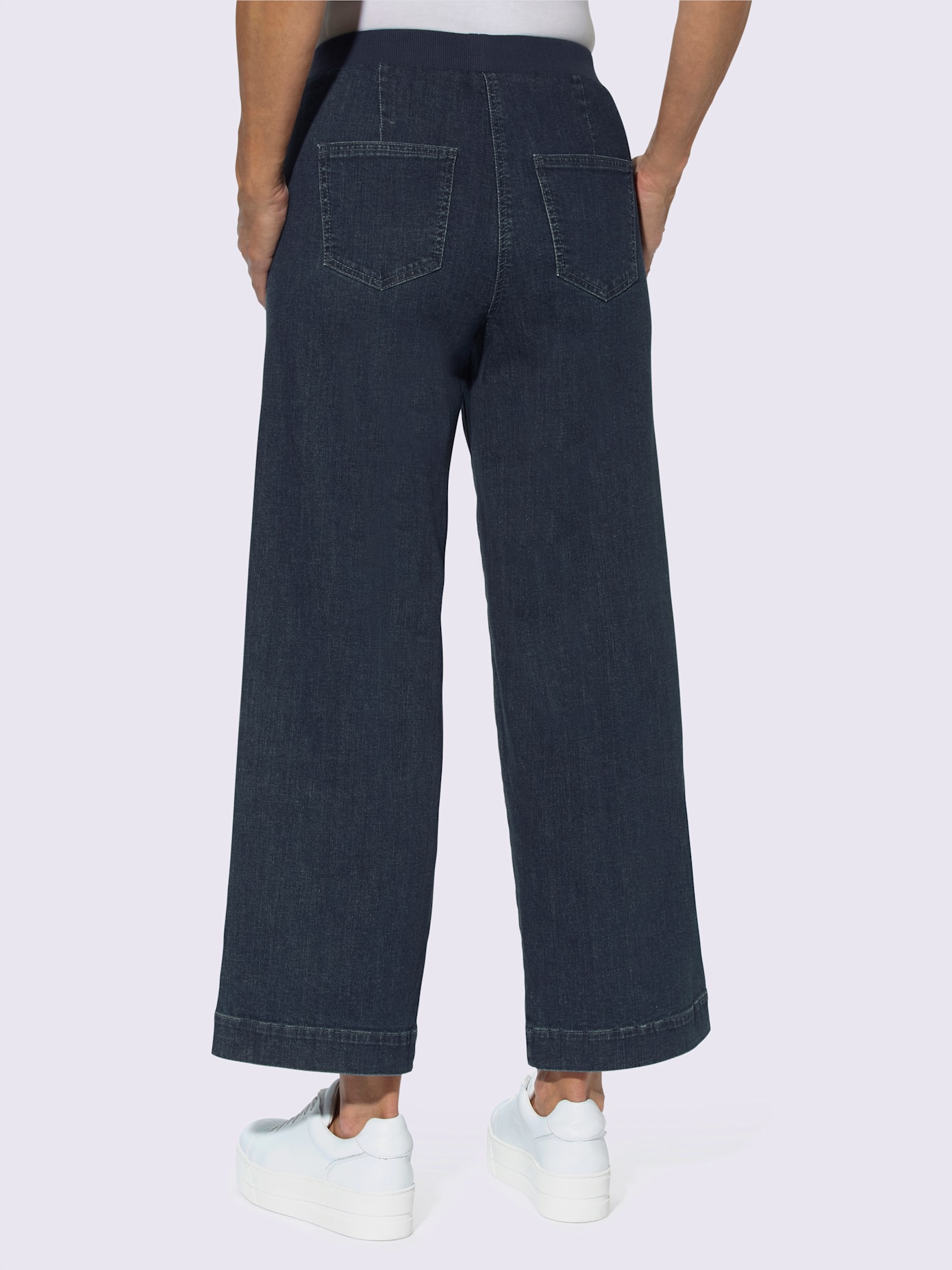 Jupe-culotte en jean 96% coton