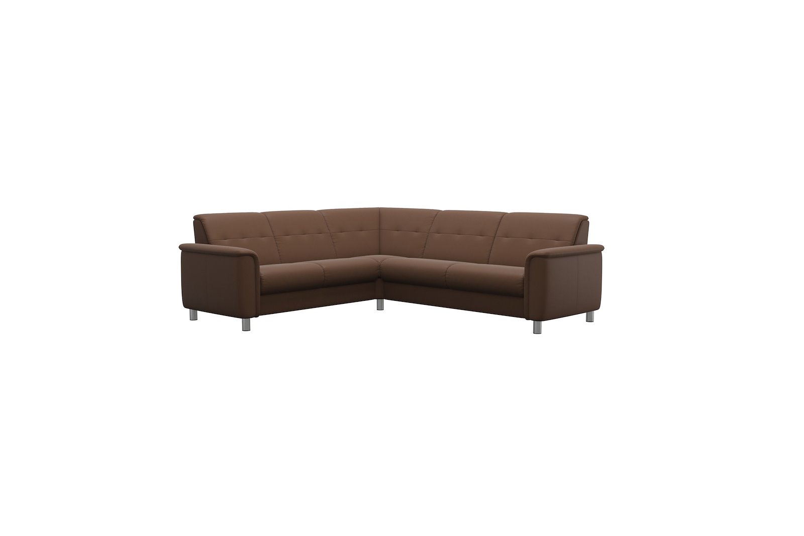 Flora hjørnesofa Batick Warm Brown - 11cm runde stålben 8: 4,2cm